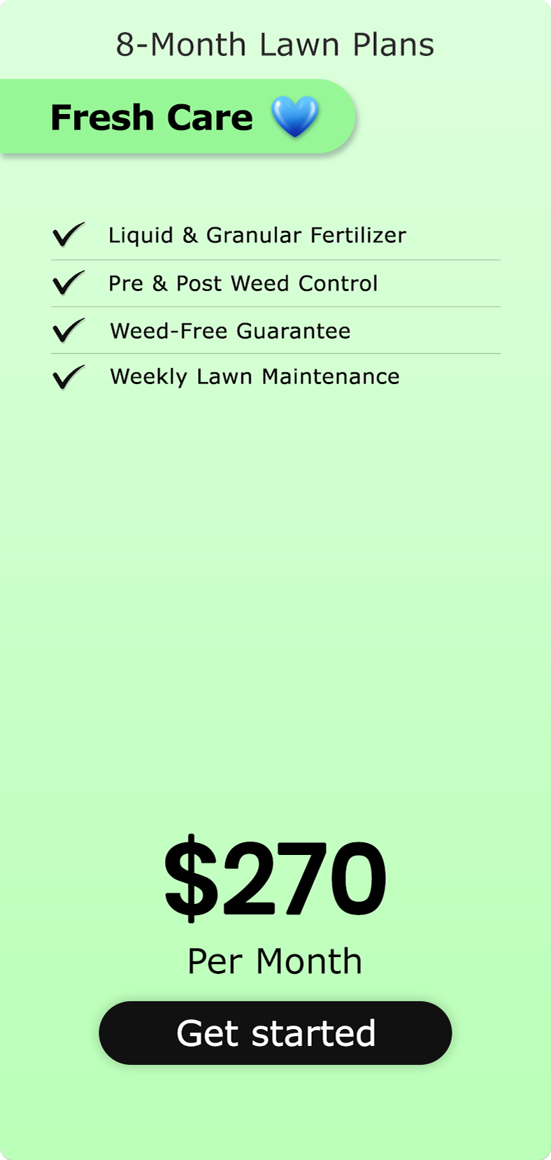 Lawn Carep Plan Fresh Care