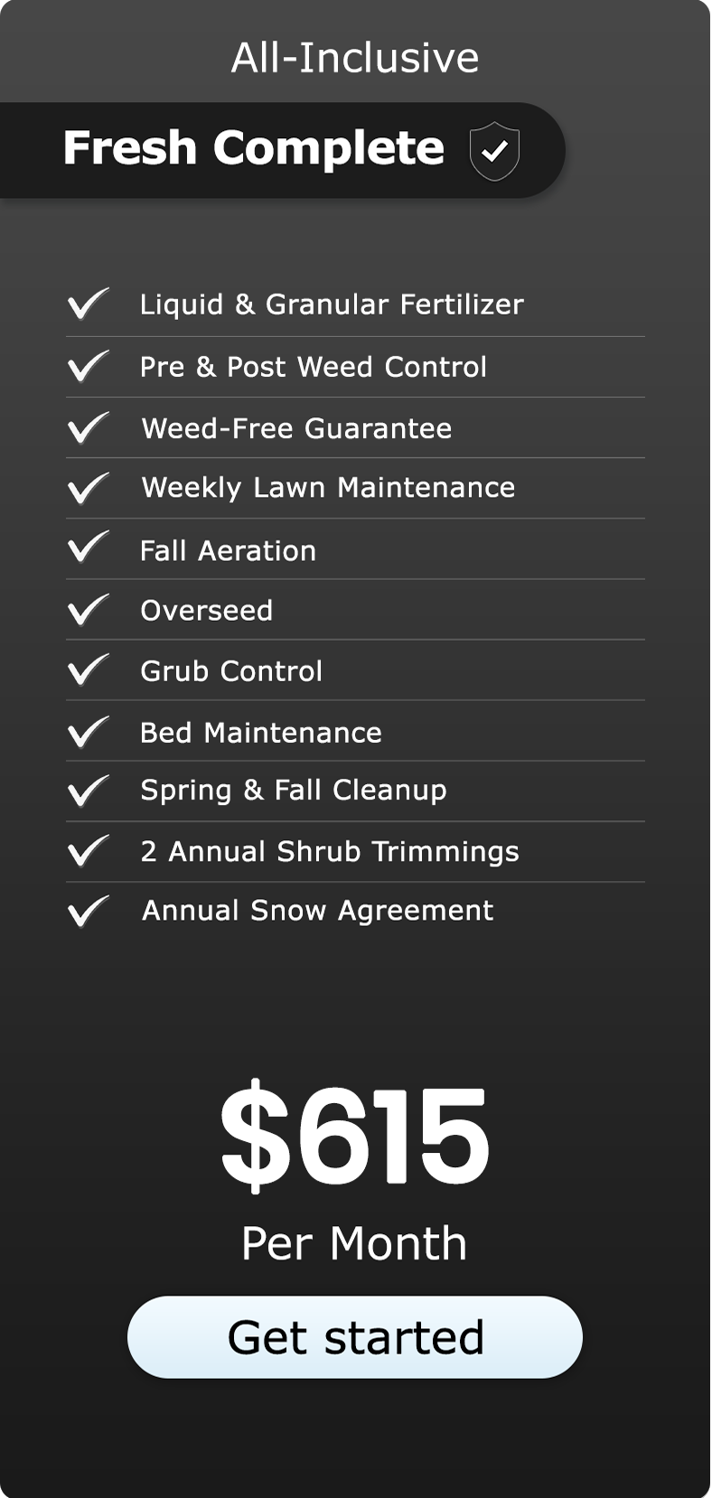 Lawn Carep Plan Fresh Care